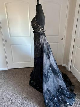 Sherri Hill Black Size 2 Showstopper Overskirt A-line Dress on Queenly