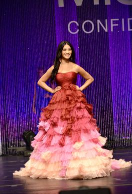 Sherri Hill Multicolor Size 2 Pageant Light Pink Showstopper Ruffles Ball gown on Queenly