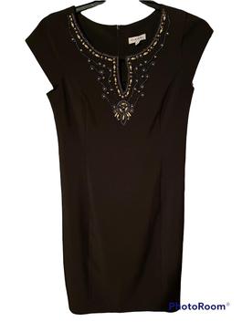 Pierri Black Size 10 Floor Length Jersey Straight Dress on Queenly