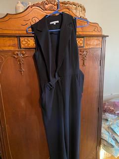Antonio Milani Blue Size 0 Black Tie Interview Jumpsuit Dress on Queenly