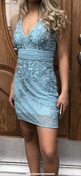 Sherri Hill Blue Size 00 Prom Cocktail Dress on Queenly
