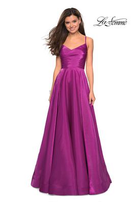Style 27226 La Femme Pink Size 20 Plus Size Tall Height Straight Dress on Queenly