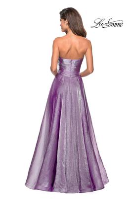 Style 27515 La Femme Purple Size 16 Plus Size Tall Height Ball gown on Queenly