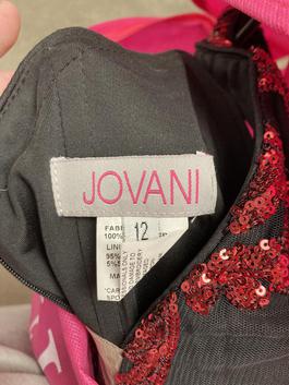 Jovani Black Size 12 Multicolor Sequin Mermaid Dress on Queenly