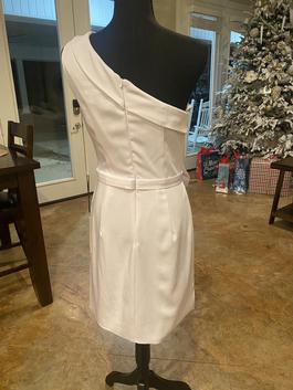 Ashley Lauren White Size 6 Bridal Shower Summer Cocktail Dress on Queenly