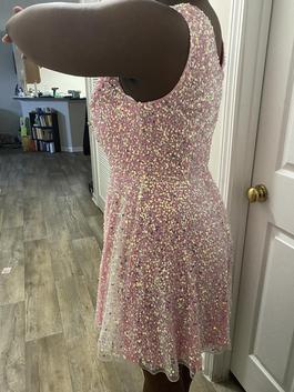 Ashley Lauren Pink Size 16 Summer Pageant Sunday Midi Cocktail Dress on Queenly