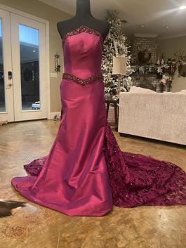 Either originals Purple Size 10 Pageant Magenta Straight Dress on Queenly
