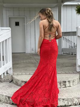 Sherri Hill Red Size 2 Sequin Corset Train Dress on Queenly