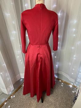 Rachel Allan Red Size 4 Sleeves Long Sleeve Cocktail Dress on Queenly