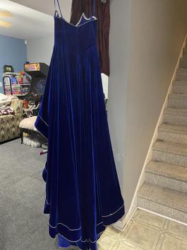 Johnathan Kayne Blue Size 6 Floor Length Pageant Train Dress on Queenly