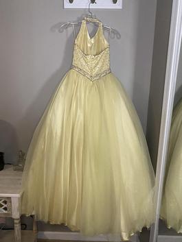 Mac Duggal Yellow Size 10 Girls Size Floor Length Ball gown on Queenly