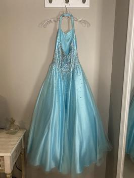 Mac Duggal Blue Size 0 Girls Size Floor Length Ball gown on Queenly