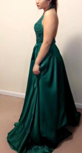 Vienna Green Size 8 Prom Pageant A-line Dress on Queenly