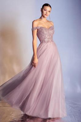 Style CD0177 Cinderella Divine Pink Size 12 A-line Ball gown on Queenly