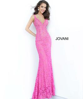 Style 48994 Jovani Pink Size 2 Pageant Mermaid Dress on Queenly
