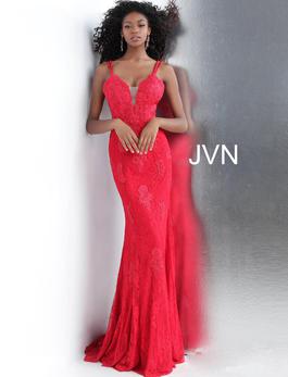 Style JVN66971 Jovani Red Size 4 Mermaid Dress on Queenly