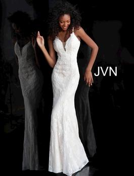 Style JVN66971 Jovani White Size 8 Mermaid Dress on Queenly