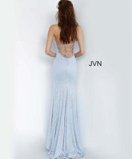 Style JVN60137 Jovani Light Blue Size 2 Straight Dress on Queenly