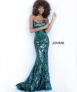 Style 2670 Jovani Green Size 2 Pageant Strapless Mermaid Dress on Queenly