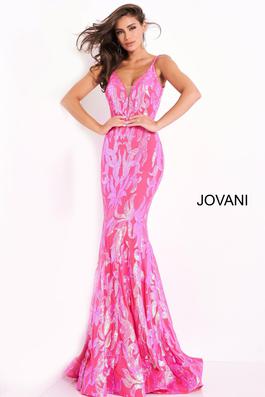 Style 3263 Jovani Pink Size 0 Pageant Mermaid Dress on Queenly