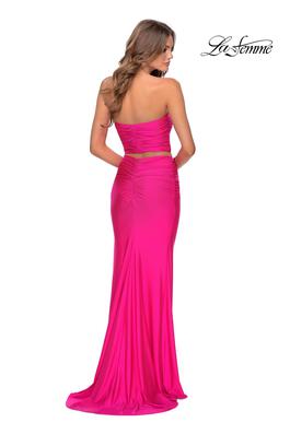 Style 28972 La Femme Pink Size 2 Military Straight Dress on Queenly
