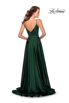 Style 28607 La Femme Green Size 10 Side slit Dress on Queenly