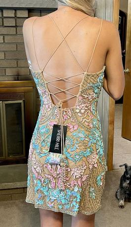 Sherri Hill Nude Size 6 Custom Cocktail Dress on Queenly