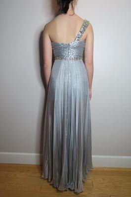 Sherri Hill Silver Size 2 Sequin Jumpsuit Dress on Queenly