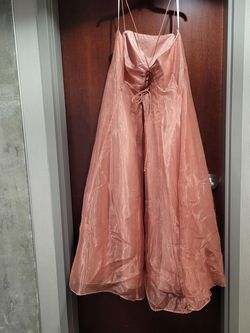 Style 6001C Lenovia Pink Size 18 Prom Spaghetti Strap A-line Dress on Queenly