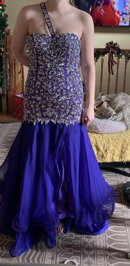 Mac Duggal Purple Size 2 Pageant Mermaid Dress on Queenly