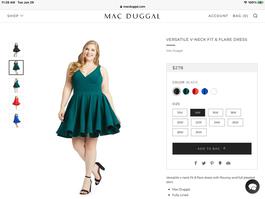 Ieena / Mac Duggal Green Size 18 Plus Size Interview Flare Cocktail Dress on Queenly