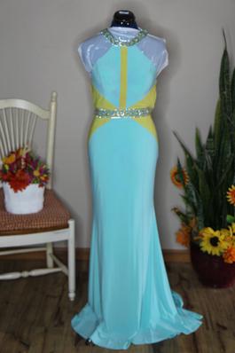Panoply Blue Size 6 Black Tie Floor Length Mermaid Dress on Queenly
