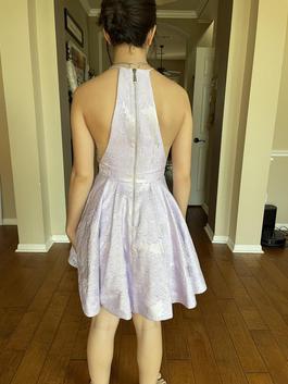 Sherri hill Purple Size 2 Side Slit Cocktail Dress on Queenly