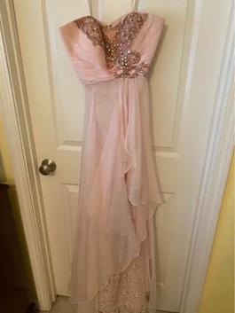 Mac Duggal Pink Size 6 Straight Dress on Queenly