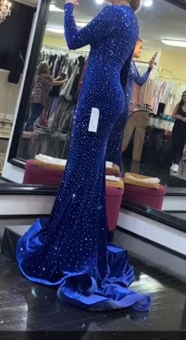 Johnathan Kayne Blue Size 6 Mermaid Dress on Queenly