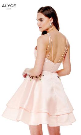 Style 3772 Alyce Paris Pink Size 00 Silk Cocktail Dress on Queenly