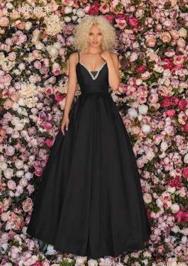 Style 8199 Clarisse Black Size 16 Plus Size Ball gown on Queenly