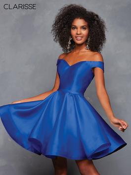 Style S3442 Clarisse Blue Size 6 Cocktail Dress on Queenly