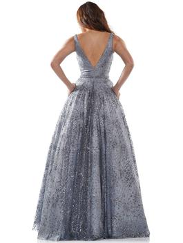 Style G942 Colors Silver Size 10 Sequin Ball gown on Queenly