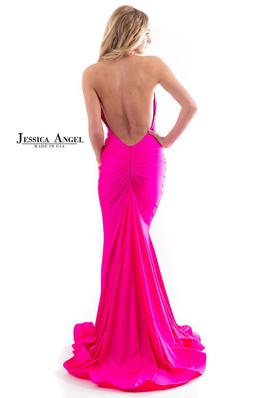 Style 758 Jessica Angel Pink Size 4 Mermaid Dress on Queenly