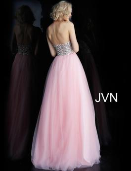 Style JVN52131 Jovani Pink Size 4 Strapless Ball gown on Queenly