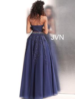Style JVN68259 Jovani Navy Size 4 Two Piece Pageant Ball gown on Queenly