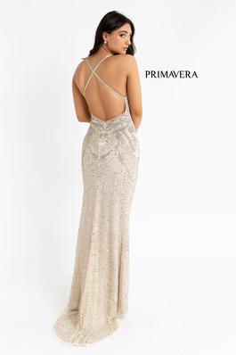 Style 3724 Primavera Nude Size 6 Cut Out Side slit Dress on Queenly