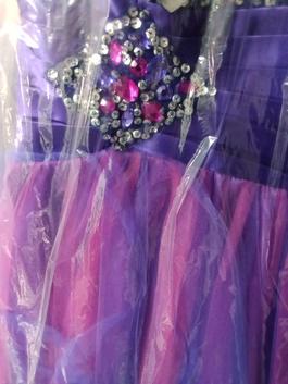 De Purple Size 4 Homecoming Midi Cocktail Dress on Queenly