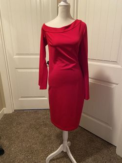 Calvin Klein Red Size 10 A-line Dress on Queenly