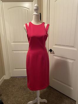 Maggie London Pink Size 10 Floor Length Interview A-line Dress on Queenly
