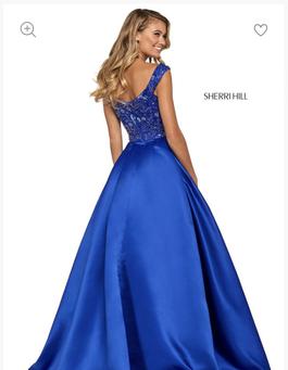 Sherri Hill Blue Size 4 Pageant Ball gown on Queenly