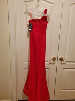 Cinderella Divine Red Size 6 Side slit Dress on Queenly