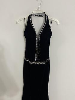Jovani Black Size 6 Floor Length Halter 50 Off Straight Dress on Queenly