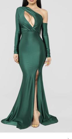 Windsor Green Size 6 One Shoulder Side slit Dress on Queenly